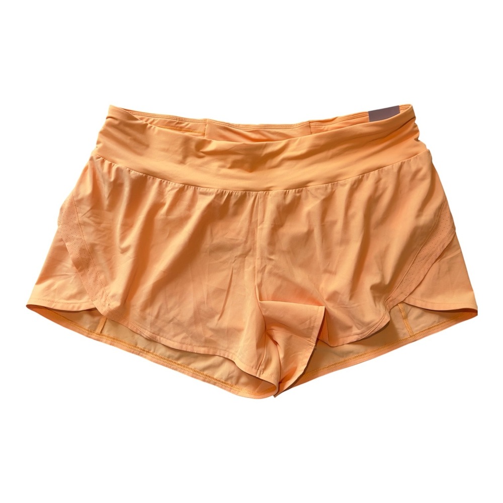 Calia Womens Kick It Up Performance Shorts XXL Fresh Cantaloupe Orange 3" Inseam